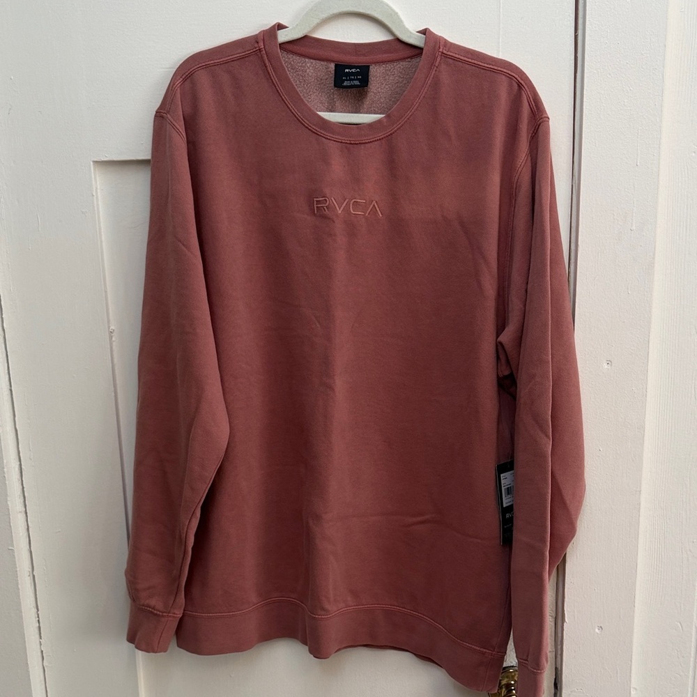 RVCA Tonally Fleece Crew Sweatshirt - In Chai